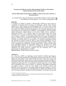 Transtorno de Déficit de Atenção e Hiperatividade (TDAH)