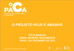 Apresentação PACA - Agência Portuguesa do Ambiente