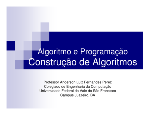 Construção de Algoritmos