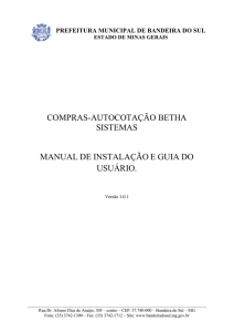 compras-autocotação betha sistemas manual de instalação e guia