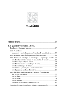 SumáRiO - Editora Contexto