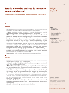 Estudo piloto dos padrões de contração do músculo frontal
