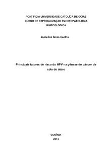 Principais fatores de risco do HPV na gênese do câncer de colo de