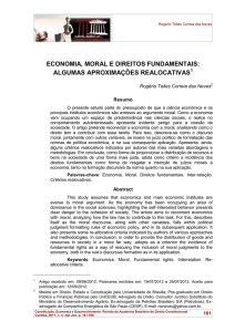 economia, moral e direitos fundamentais: algumas