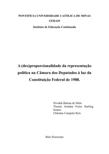 Tema: O princípio da representação política nas constituições