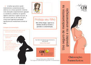 Informativo Uso seguro de medicamentos na gravidez e - CRF-PR