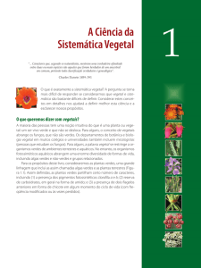 A Ciência da Sistemática Vegetal - Páginas Pessoais