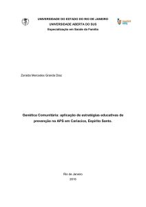 Genética Comunitária: aplicação de estratégias educativas de