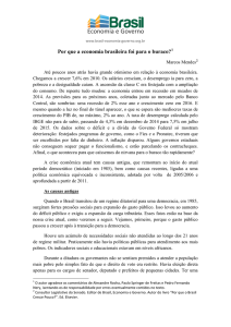 Por que a economia brasileira foi para o buraco?