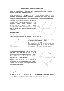 Teorema das Duas Circunferências