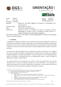 1/9 018/2014 29/10/2014 ASSUNTO: Doença por vírus Ébola