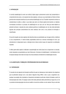 3.1 INTRODUÇÃO A correcta estabilização de solos com aditivos