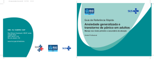 Ansiedade generalizada e transtorno de pânico em adultos