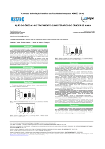 ação do ômega 3 no tratamento quimioterápico do câncer de mama
