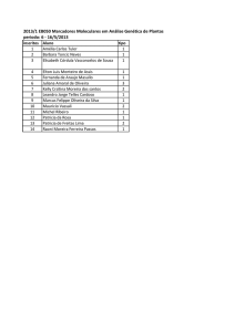 EB050 Marcadores Moleculares em análise genética de plantas