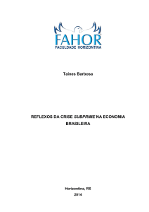 reflexos da crise subprime na economia brasileira