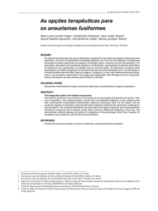 As opções terapêuticas para os aneurismas fusiformes