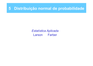 5 Distribuição normal de probabilidade