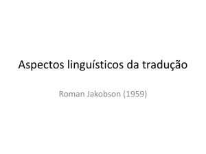 Aspectos linguísticos da tradução