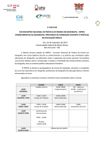 xiii encontro nacional de prática de ensino em geografia