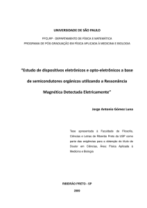 Estudo de dispositivos eletrônicos e opto-eletrônicos a