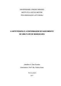 a arteterapia e a enfermagem no nascimento de uma flor de