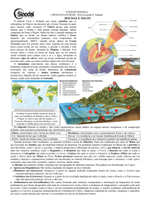 rochas e solos - Colégio Sinodal