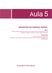 desafios do espaço rural