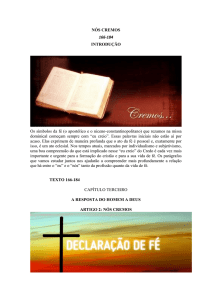 Estudo Catecismo 9 tema 166-184