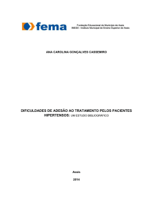 dificuldades de adesão ao tratamento pelos pacientes