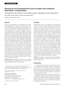 Escores de risco perioperatório para cirurgias não