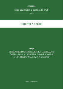 medicamentos sem registro: legislação, causas para a