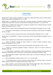 Principais obras de Pedro Geiger
