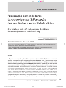 Provocação com inibidores da ciclooxigenase-2