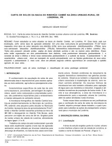 carta de solos da bacia do ribeirão cambé na área urbano