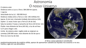 Astronomia O nosso Universo