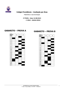 GABARITO – PROVA A GABARITO – PROVA B