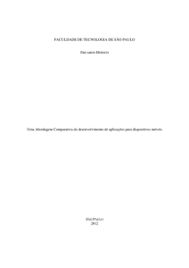 Uma Abordagem Comparativa do Desenvolvimento de - Fatec-SP