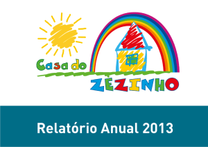 relatório 2013 - Casa do Zezinho