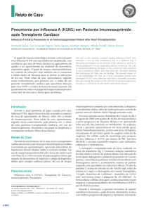 Pneumonia por Influenza A (H1N1) em Paciente Imunossuprimido