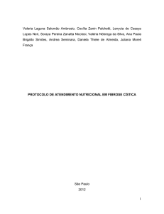 protocolo de atendimento nutricional em fibrose cística