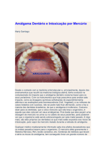 Amálgama Dentário e Intoxicação por Mercúrio