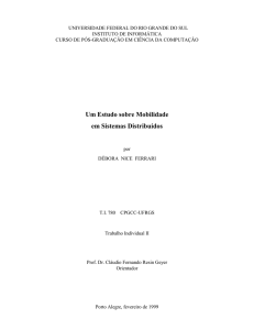 Um Estudo sobre Mobilidade em Sistemas Distribuídos