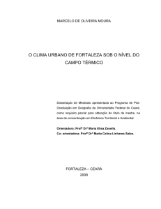 o clima urbano de fortaleza sob o nível do campo térmico