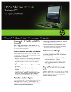 HP Pro All-in-one MS219br Business PC