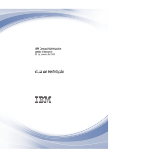 IBM Contact Optimization: Guia de Instalação
