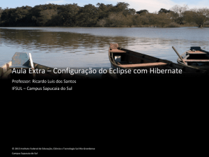 Configuração do Eclipse com Hibernate