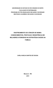 rastreamento do câncer de mama: conhecimentos, práticas