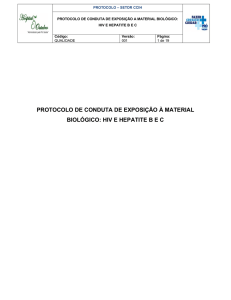 protocolo de conduta de exposição à material biológico