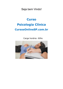 Curso Psicologia Clínica